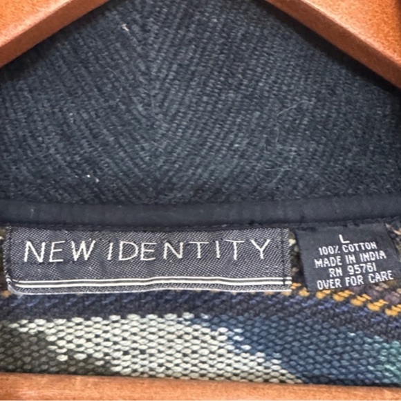 Vintage Southwestern Aztec Blanket Jacket Boho Western Cropped L - Picture 6 of 7